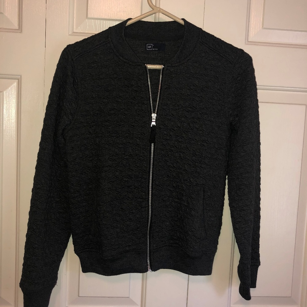 Gap Dark Gray quilted jacket-Small